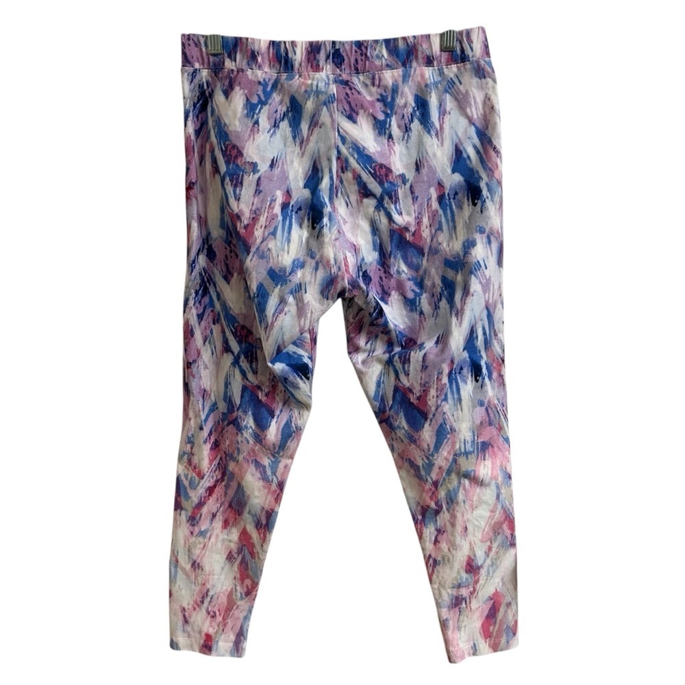 Soft Surroundings Have To Have Leggings Womens Petite Size PM Watercolor Print - Picture 2 of 7